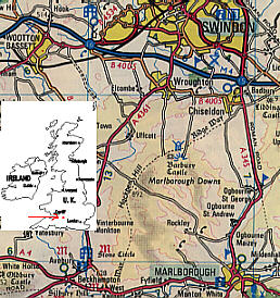 Location of the Ogbourne Villages