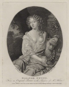 Eleanor ('Nell') Gwyn by John Ogborne, published by Anthony Molteno, after Sir Peter Lely