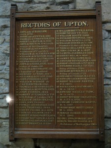 Rectors of Upton, Northampton